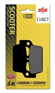 vW[ WI 125 1991-1992 SBS J[{ tg u[L pbh 116CT Peugeot Geo 125 1991-1992 SBS Carbon Front Brake Pad 116CT