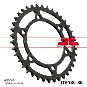 ���}�n FZ6 600 S 2004-2006 JT �u���b�N ���A �X�v���P�b�g 38T 520 JTR486.38 Yamaha FZ6 600 S 2004-2006 JT Black Rear Sprocket 38T 520 JTR486.38 �y���s�A���i�z