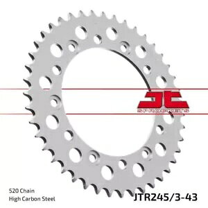 z_ XR 250 R 1982-1989 JT i` A XvPbg 43T 520 Jtr245/3.43- Honda XR 250 R 1982-1989 JT Natural Rear Sprocket 43T 520 Jtr245/3.43-