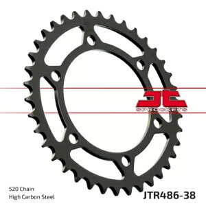 ���}�n YZF-R1 1000 1998-2014 JT �u���b�N ���A �X�v���P�b�g 38T 520 JTR486.38 Yamaha YZF-R1 1000 1998-2014 JT Black Rear Sprocket 38T 520 JTR486.38 �y���s�A���i�z