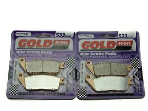 Goldfren S33 �u���[�L�p�b�h �t�����g �z���_ CBR650 FAE/FAF/FAG/FAH/FAJ ABS 2014-2019 Goldfren S33 Brake Pads Front For Honda CBR650 FAE/FAF/FAG/FAH/FAJ ABS 2014-2019 �y���s�A���i�z