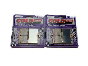 Goldfren S33 �u���[�L�p�b�h �t�����g Ducati �X�[�p�[�X�|�[�c 750 (�c�C���f�B�X�N) 1991-1998 Goldfren S33 Brake Pads Front For Ducati Supersport 750 (Twin disc) 1991-1998 �y���s�A���i�z