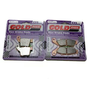 Goldfren S33 �u���[�L�p�b�h �t�����g & ���A �z���_ CR 125 R2/R3 2002-2003 Goldfren S33 Brake Pads Front & Rear For Honda CR 125 R2/R3 2002-2003 �y���s�A���i�z