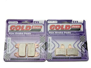 Goldfren S33 �u���[�L�p�b�h �t�����g & ���A �x�[�^ Rev 3 250/270 2005-2008 �p Goldfren S33 Brake Pads Front & Rear For Beta Rev 3 250/270 2005-2008 �y���s�A���i�z