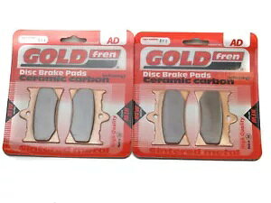 Goldfren �u���[�L�p�b�h �t�����g & ���A Ktm MX/EXC 350 1987 Goldfren Brake Pads Front & Rear For Ktm MX/EXC 350 1987 �y���s�A���i�z