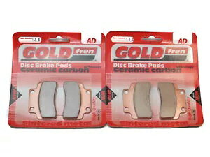 Goldfren �u���[�L�p�b�h �t�����g & ���A Garelli XO 50 (2T/4T - TM50QT-31) 2010-2012 Goldfren Brake Pads Front & Rear For Garelli XO 50 (2T/4T - TM50QT-31) 2010-2012 �y���s�A���i�z