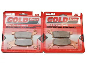 Goldfren �u���[�L�p�b�h ���A ���}�n YFM 550 FWAD �O���Y���[ �p���[�X�e�A�����O 11-14 Goldfren Brake Pads Rear For Yamaha YFM 550 FWAD Grizzly Power Steering 11-14