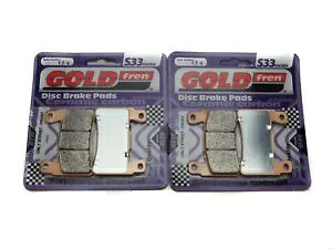 Goldfren S33 �u���[�L�p�b�h�t�����g�z���_ CBR900 RR2/RR3 954cc Fireblade 2002-2003 Goldfren S33 Brake Pads Front For Honda CBR900 RR2/RR3 954cc Fireblade 2002-2003 �y���s�A���i�z
