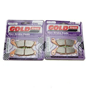 Goldfren S33 �u���[�L�p�b�h �t�����g �z���_ XRV 750 �A�t���J�c�C�� 1994-2003 Goldfren S33 Brake Pads Front For Honda XRV 750 Africa Twin 1994-2003 �y���s�A���i�z