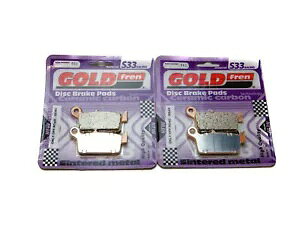 Goldfren S33 �u���[�L�p�b�h ���A�p Ajp PR5 250 �G���f���[�� 2009 Goldfren S33 Brake Pads Rear For Ajp PR5 250 Enduro 2009 �y���s�A���i�z