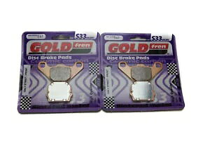 Goldfren S33 �u���[�L�p�b�h �t�����g �{���o���f�B�A �����[ 200 2003-2004 Goldfren S33 Brake Pads Front For Bombardier Rally 200 2003-2004