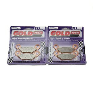 Goldfren S33 �u���[�L�p�b�h �t�����g �|�����X 400 �X�|�[�c�}�� 2001-2002 Goldfren S33 Brake Pads Front For Polaris 400 Sportsman 2001-2002 �y���s�A���i�z