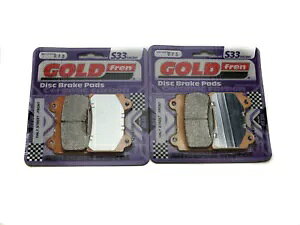 Goldfren S33 �u���[�L�p�b�h �t�����g ���}�n XVZ 13 ���C���� �X�^�[ ���C���� �c�A�[ 1996-2001 Goldfren S33 Brake Pads Front For Yamaha XVZ 13 Royal Star Royal Tour 1996-2001 �y���s�A���i�z