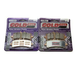 Goldfren S33 �u���[�L�p�b�h �t�����g Mv 998 F4 2010-2015 Goldfren S33 Brake Pads Front For Mv 998 F4 2010-2015