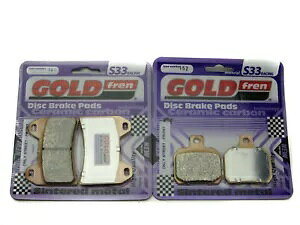 Goldfren S33 u[Lpbh tg & A Voxan Xg[g XNu[ 2007-2008 Goldfren S33 Brake Pads Front & Rear For Voxan Street Scrambler 2007-2008