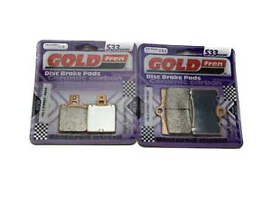 Goldfren S33 �u���[�L�p�b�h �t�����g & ���A Cagiva River 600 1995-1999 Goldfren S33 Brake Pads Front & Rear For Cagiva River 600 1995-1999 �y���s�A���i�z