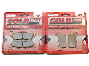 T.M. �p Goldfren �u���[�L�p�b�h �t�����g & ���AMX 530 F 2005-2009 Goldfren Brake Pads Front & Rear For T.M. MX 530 F 2005-2009 �y���s�A���i�z