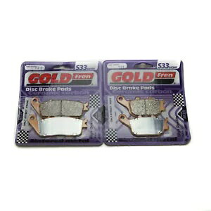Goldfren S33 u[Lpbh tg & A Kawasaki Z 750 (ZR 750 L) 2007-2011 Goldfren S33 Brake Pads Front & Rear For Kawasaki Z 750 (ZR 750 L) 2007-2011