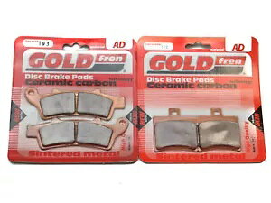Goldfren �u���[�L�p�b�h �t�����g & ���A Scarabeo 300S ie 2009-2012 Goldfren Brake Pads Front & Rear For Scarabeo 300S ie 2009-2012 �y���s�A���i�z