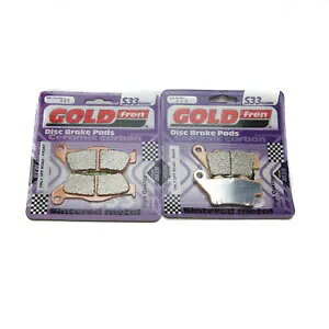 Goldfren S33 u[Lpbh tg & A Bajaj XCD125 fBXNu[Lp Goldfren S33 Brake Pads Front & Rear For Bajaj XCD125 Disc Brake