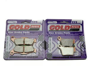 Goldfren S33 �u���[�L�p�b�h �t�����g & ���A �n�X�N�o�[�i TE 310 (4T) 2010 Goldfren S33 Brake Pads Front & Rear For Husqvarna TE 310 (4T) 2010 �y���s�A���i�z
