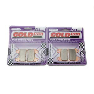 Goldfren S33 �u���[�L�p�b�h �t�����g & ���A �x�[�^ Rev 3 250/270 2000-2004 �p Goldfren S33 Brake Pads Front & Rear For Beta Rev 3 250/270 2000-2004 �y���s�A���i�z