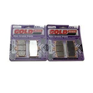 Goldfren S33 �u���[�L�p�b�h �t�����g �X�Y�L GSF 650 (�o���f�B�b�g - ABS) 2007-2011 Goldfren S33 Brake Pads Front For Suzuki GSF 650 (Bandit - ABS) 2007-2011 �y���s�A���i�z
