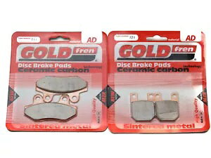 Goldfren �u���[�L�p�b�h �t�����g & ���A H.P.Power Copper 50 (4T) 2010-2012 �p Goldfren Brake Pads Front & Rear For H.P.Power Copper 50 (4T) 2010-2012 �y���s�A���i�z