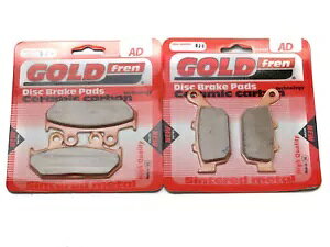 Goldfren �u���[�L�p�b�h �t�����g & ���A �z���_ NX 650 N/P/R/S/T �h�~�l�[�^�[ 1992-1996 Goldfren Brake Pads Front & Rear For Honda NX 650 N/P/R/S/T Dominator 1992-1996 �y���s�A���i�z
