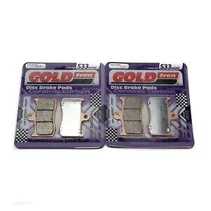 Goldfren S33 �u���[�L�p�b�h �t�����g �g���C�A���t �^�C�K�[ �X�|�[�c (ABS) 1050cc 2016-2018 Goldfren S33 Brake Pads Front For Triumph Tiger Sport (ABS) 1050cc 2016-2018