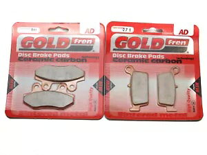 Goldfren �u���[�L�p�b�h �t�����g & ���A �z���_ NSR 80 J-2/K/L/N (HC06) 1988-1992 Goldfren Brake Pads Front & Rear For Honda NSR 80 J-2/K/L/N (HC06) 1988-1992 �y���s�A���i�z
