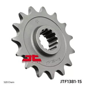 �z���_ CB 500 X ABS 2013-2023 JT �i�`������ �t�����g �X�v���P�b�g 15T 520 JTF1381.15 Honda CB 500 X ABS 2013-2023 JT Natural Front Sprocket 15T 520 JTF1381.15 �y���s�A���i�z