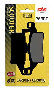 ���}�n �Y�} 125 2009-2011 SBS �J�[�{�� �t�����g �u���[�L �p�b�h 208CT- Yamaha Zuma 125 2009-2011 SBS Carbon Front Brake Pad 208CT- �y���s�A���i�z