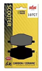 Malaguti Centro Ie 125 2008-2011 SBS �J�[�{�� �u���[�L �p�b�h ���A 107CT- Malaguti Centro Ie 125 2008-2011 SBS Carbon Brake Pad Rear 107CT- �y���s�A���i�z