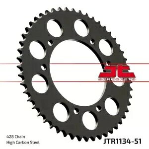 Derbi SENDA 125 DRD SM 4V 2009-2013 JT i` A XvPbg 51T 428 JTR1134.51 Derbi SENDA 125 DRD SM 4V 2009-2013 JT Natural Rear Sprocket 51T 428 JTR1134.51