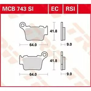 Gas EC 300 E 2011-2014 TRW EC �V���[�Y �Z���~�b�N �u���[�L �p�b�h MCB739EC- Gas Ec 300 E 2011-2014 TRW Ec Series Ceramic Brake Pads MCB739EC- �y���s�A���i�z