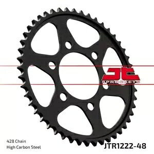 �z���_ CB125R ABS 2021 JT �u���b�N ���A �X�v���P�b�g 48T 428 JTR1222.48 Honda CB 125 R ABS 2021 JT Black Rear Sprocket 48T 428 JTR1222.48 �y���s�A���i�z
