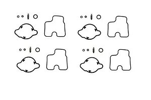 z_ CB 1000 F 1995 p 4x Lu^[CLbg 4x Carb Carburettor Repair Kit For Honda CB 1000 F 1995