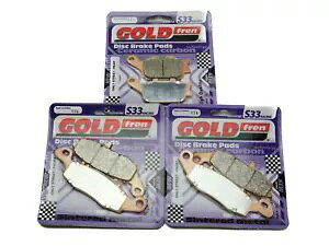 Goldfren S33 �u���[�L�p�b�h �t�����g & ���A �X�Y�L GSF 650 (�o���f�B�b�g - ABS) 2005-2006 Goldfren S33 Brake Pads Front & Rear For Suzuki GSF 650 (Bandit - ABS) 2005-2006 �y���s�A���i�z