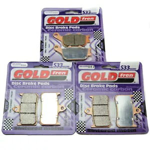 Goldfren S33 u[Lpbh tg & A z_ CB 1000 FP/FR/FS/FT/FV 1993-1997 Goldfren S33 Brake Pads Front & Rear For Honda CB 1000 FP/FR/FS/FT/FV 1993-1997