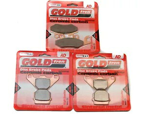 Goldfren �u���[�L�p�b�h �t�����g & ���A �{���o���f�B�A/Brp �����[ 200 2005-2007 Goldfren Brake Pads Front & Rear For Bombardier/Brp Rally 200 2005-2007 �y���s�A���i�z