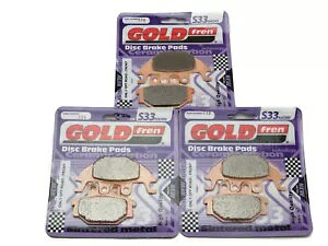 Goldfren S33 �u���[�L�p�b�h �t�����g & ���A �{���o���f�B�A/Brp DS 250 2006 Goldfren S33 Brake Pads Front & Rear For Bombardier/Brp DS 250 2006 �y���s�A���i�z