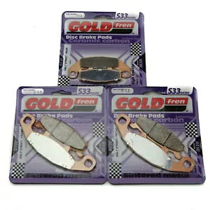 Goldfren S33 u[Lpbh tg & A JTL ZR 550 B2/B3 [t@[ 1991-1993 Goldfren S33 Brake Pads Front & Rear For Kawasaki ZR 550 B2/B3 Zephyr 1991-1993