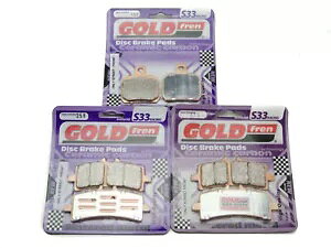 Goldfren S33 �u���[�L�p�b�h �t�����g & ���A �h�D�J�e�B 1198 SP 2011 Goldfren S33 Brake Pads Front & Rear For Ducati 1198 SP 2011 �y���s�A���i�z