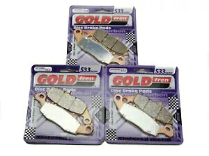 Goldfren S33 u[Lpbh tg & A JTL ZR-7 ZR 750 F1/F3/F5 1999-2004 Goldfren S33 Brake Pads Front & Rear For Kawasaki ZR-7 ZR 750 F1/F3/F5 1999-2004