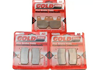 Goldfren u[Lpbh tg & A }n YZF-R1 1998-2001 Goldfren Brake Pads Front & Rear For Yamaha YZF-R1 1998-2001