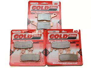 Goldfren u[Lpbh tg & A Can Am Spyder F3-S (SE6/SM6) 2015 Goldfren Brake Pads Front & Rear For Can Am Spyder F3-S (SE6/SM6) 2015
