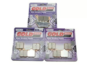 Goldfren S33 �u���[�L�p�b�h �t�����g & ���A Ktm 990 Superduke 2005-2011 Goldfren S33 Brake Pads Front & Rear For Ktm 990 Superduke 2005-2011 �y���s�A���i�z