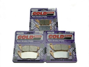 Goldfren u[Lpbh tg & A z_ CB 600 FW/FX Hornet 16 C` Whl 1998-1999 Goldfren Brake Pads Front & Rear For Honda CB 600 FW/FX Hornet 16h Whl 1998-1999