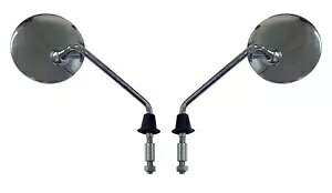 �~���[ 8mm �N���[�� ���E���h ���E Vespa ET2 & ET4 (�y�A) Mirrors 8mm Chrome Round Left & Right Vespa ET2 & ET4 (Pair) �y���s�A���i�z